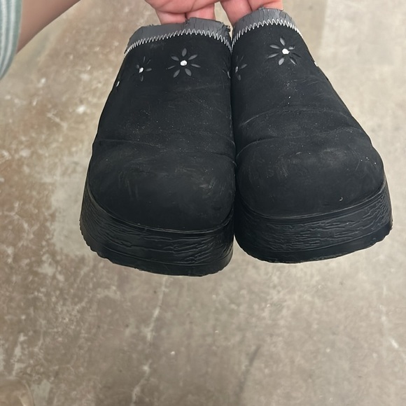 Black Platform Clogs vintage 90s y2k chunky mules lower eastside - Picture 2 of 5